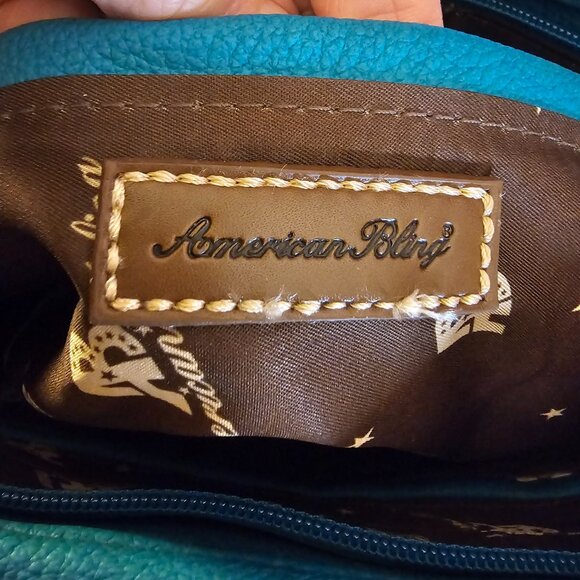 American Bling turquoise with matching wallet/crossbody - Picture 6 of 10